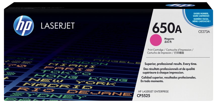HP 650A - magenta - original - LaserJet - toner cartridge (CE273A)