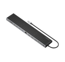 AISENS USB-C Dock 13 en 1, USB-C A 2xHDMI, 1xDisplayPort, 1xRJ45, 3xUSB-A, 2xUSB-C, 1xUSB-C PD, 1xSD, 1xMicro SD, 1xAudio, 1xRanura Kensington, 30cm