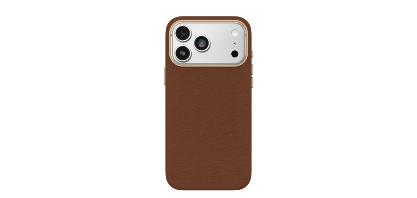 OtterBox Symmetry Cactus Leather Series for Apple iPhone 17 Pro Max, Desert Saddle