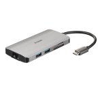 D-Link DUB-M810 laptop dock & poortreplicator Bedraad USB 3.2 Gen 1 (3.1 Gen 1) Type-C Aluminium