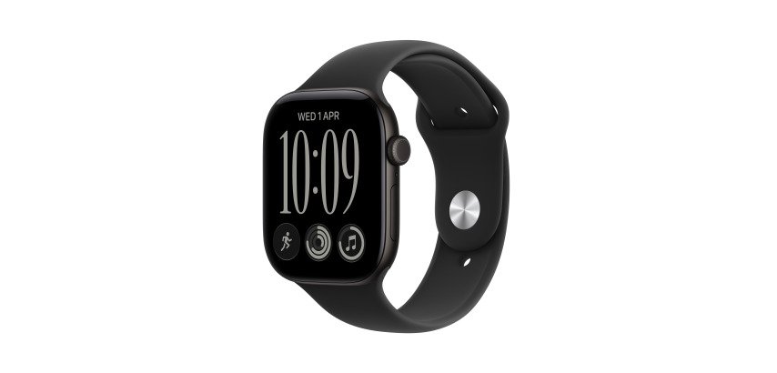 Apple Watch Series 12 OLED 42 mm Numérique 374 x 446 pixels Écran tactile Noir Wifi GPS (satellite)