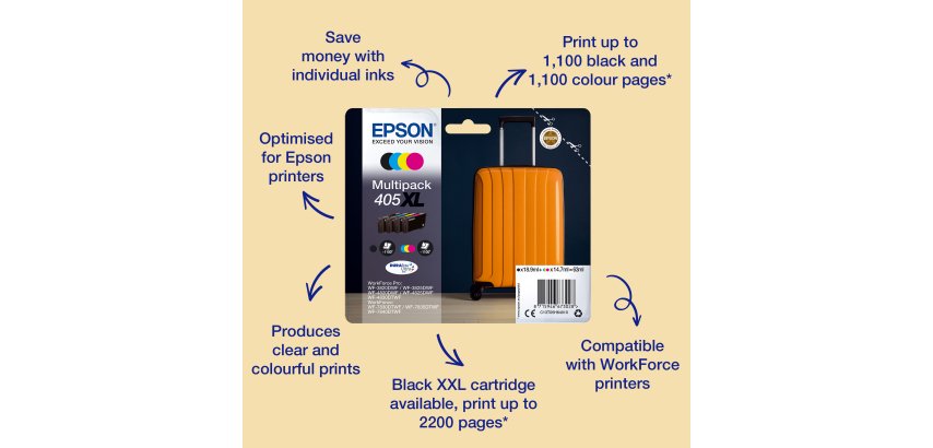 Epson Singlepack Magenta 405 DURABrite Ultra Ink