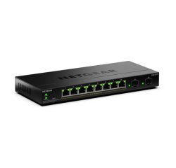 NETGEAR GS310TPv2 Géré L2/L3 Gigabit Ethernet (10/100/1000) Connexion Ethernet, supportant l'alimentation via ce port (PoE) Bureau Noir