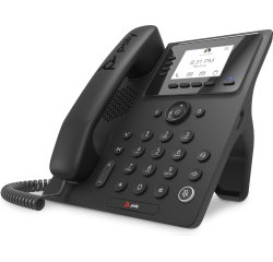 Poly Teléfono multimedia empresarial CCX 350 para Microsoft Teams y habilitado para alimentación a través de Ethernet (PoE)