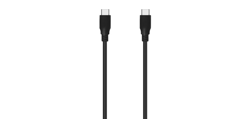 AISENS Cable USB 3.2 Gen2x2 20Gbps 8k@30Hz 5A 100W E-Marker, Tipo USB-C/M-USB-C/M, Negro, 1.0m