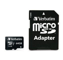 Verbatim PRO - carte mémoire flash - 64 Go - microSDXC UHS-I