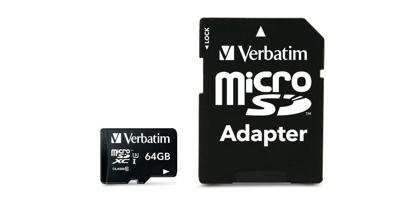 Verbatim PRO - carte mémoire flash - 64 Go - microSDXC UHS-I