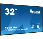 iiyama LH3275HS-B1AG Écran d'affichage dynamique Écran plat de signalisation numérique 80 cm (31.5") LCD Wifi 500 cd/m² Full HD Noir Intégré dans le processeur Android 11 24/7