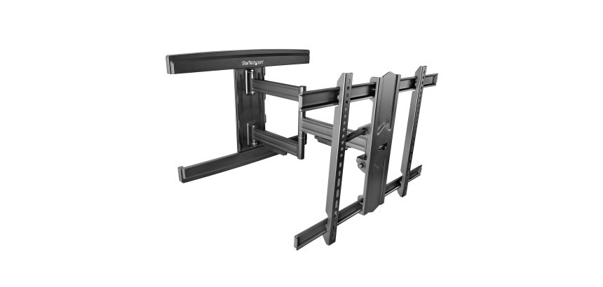 StarTech.com TV Wall Mount for up to 80 inch (110lb) VESA Mount Displays - Low Profile Full Motion Universal TV Wall Mount Bracket - Heavy Duty Adjustable Tilt/Swivel Articulating Arm