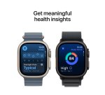 Apple Watch Ultra 3 GPS + Cellular 49mm Natural Titanium Case with Blue/Bright Blue Trail Loop - M/L