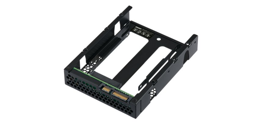 QNAP QDA-A2AR Boîtier de disques de stockage Boîtier disque dur/SSD Noir 2.5"
