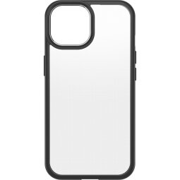 OtterBox React Series pour iPhone 15, Black Crystal (Clear/Black)