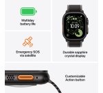 Apple Watch Ultra 3 GPS + Cellular 49mm Natural Titanium Case with Blue/Bright Blue Trail Loop - M/L
