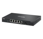 TP-Link ES206XPP-M2 commutateur réseau Géré L2 2.5G Ethernet (100/1000/2500) Connexion Ethernet, supportant l'alimentation via ce port (PoE) Montage sur le bureau ou sur le mur Noir