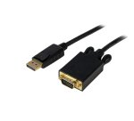 StarTech.com 6ft (1.8m) DisplayPort to VGA Cable - Active DisplayPort to VGA Adapter Cable - 1080p Video - DP to VGA Monitor Cable - DP 1.2 to VGA Converter - Latching DP Connector