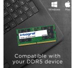 Integral IN5V16GNHRBX module de mémoire 16 Go 1 x 16 Go DDR5 262-pin SO-DIMM
