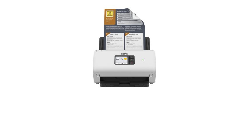 Brother ADS-4550W Escáner con alimentador automático de documentos (ADF) 600 x 600 DPI Negro, Blanco