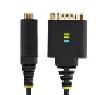 StarTech.com Cavo Adattatore USB a Seriale da 30 cm, Convertitore da USB-A a DB9 RS232 COM Retention con Dadi e Viti Intercambiabili, FTDI IC/ESD, Win/macOS/Linux