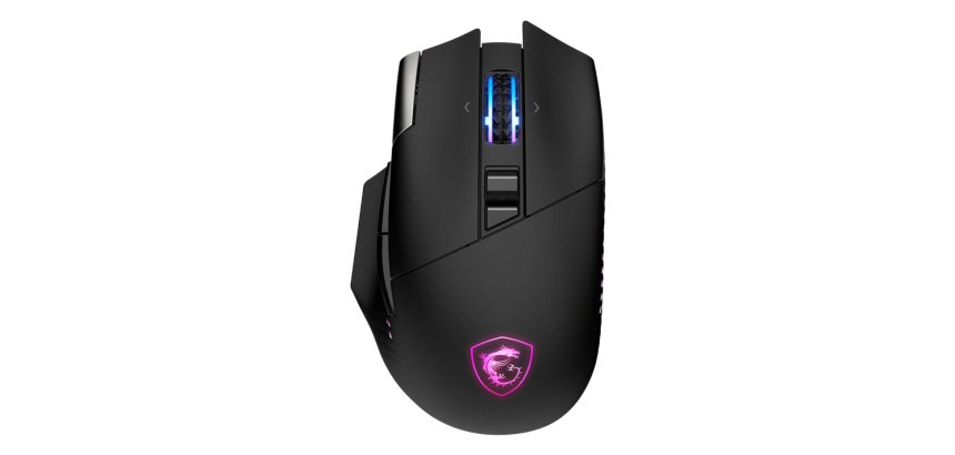 MSI S12-4301370-CLA mouse Gaming Right-hand RF Wireless + Bluetooth + USB Type-A Optical 26000 DPI