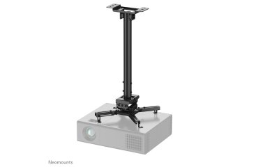 Neomounts CL25-540BL1 Soporte de techo para proyector - alt. 60,5-90,5 cm - fácil montaje - movimiento completo