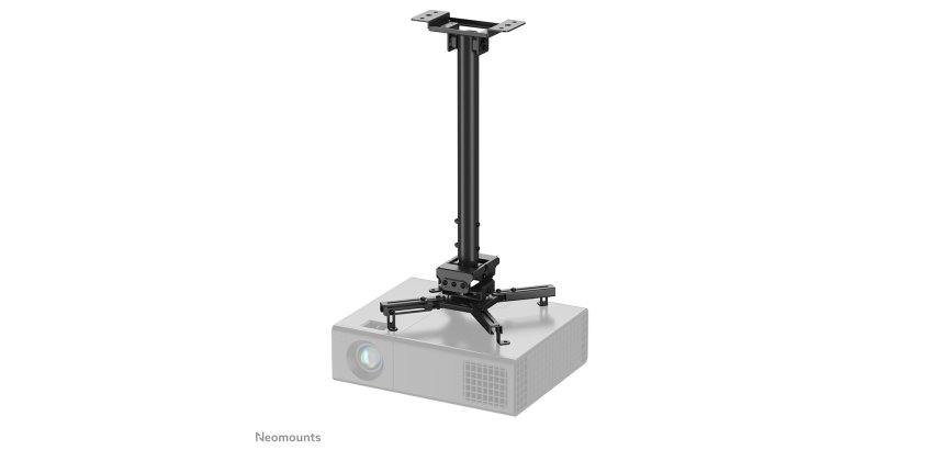 Neomounts CL25-540BL1 Support de plafond pour vidéoprojecteur - h60.5-90.5 cm - installation facile - orientable