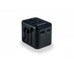 Verbatim 49544 adaptador de enchufe eléctrico Universal Negro
