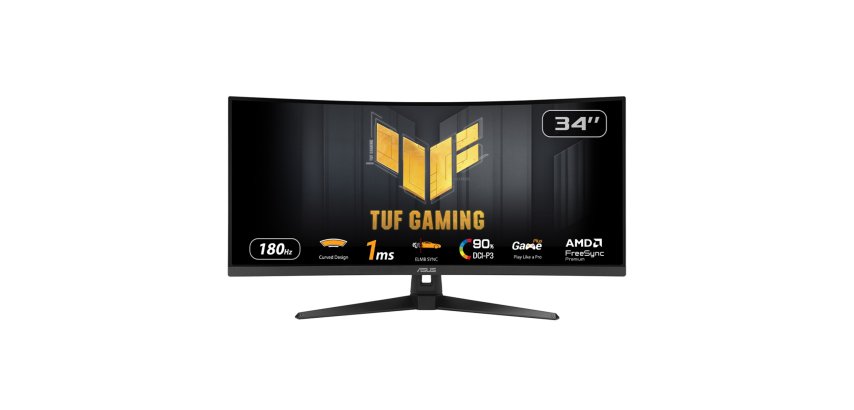 ASUS TUF Gaming VG34VQ3B pantalla para PC 86,4 cm (34") 3440 x 1440 Pixeles UltraWide Quad HD LED Negro