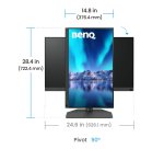 BenQ SW242Q Monitor PC 61,2 cm (24.1") 2560 x 1600 Pixel WQXGA LED Nero