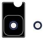 Celly COLGLICAM1153BL protezione per lo schermo e il retro dei telefoni cellulari Protezione per obiettivo della fotocamera Apple 1 pz
