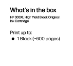 HP 303XL High Yield Black Original Ink Cartridge