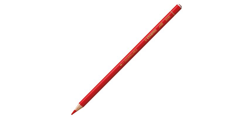 Crayon stabilo all mine grasse adapté à toutes surfaces aquarellable finition tête trempée coloris rouge