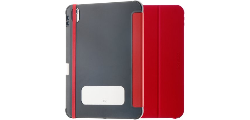 OtterBox React Folio Series pour Apple iPad (A16/10th gen), Red - produits livrés sans emballage