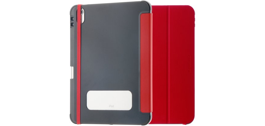 OtterBox React Folio Series pour Apple iPad (A16/10th gen), Red - produits livrés sans emballage