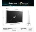 Hisense 32S5Q 81.3 cm (32") Full HD Smart TV Wi-Fi White