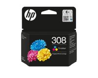 HP 308 Cartouche d’encre authentique Trois couleurs