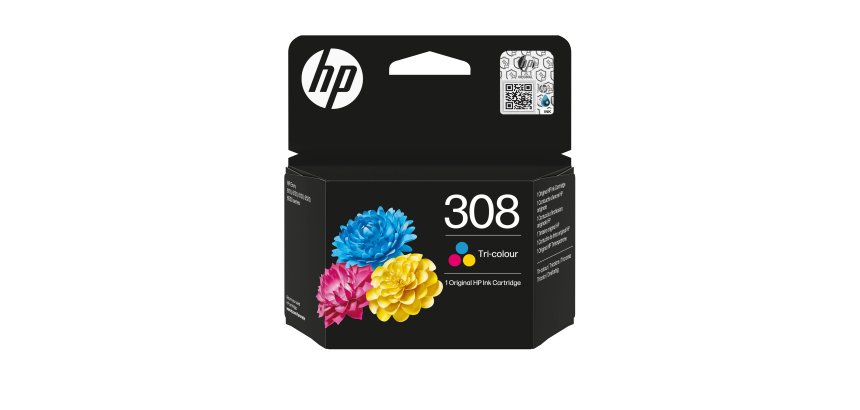 HP 308 Cartouche d’encre authentique Trois couleurs