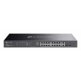 TP-Link Omada ES220GMP commutateur réseau Géré L2 Gigabit Ethernet (10/100/1000) Connexion Ethernet, supportant l'alimentation via ce port (PoE) Noir