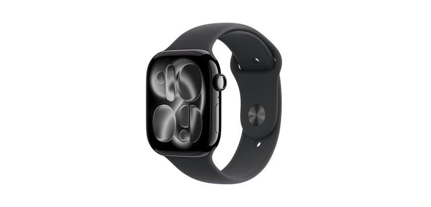Apple Watch Series 11 OLED 46 mm Numérique 416 x 496 pixels Écran tactile Noir Wifi GPS (satellite)