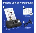 Epson ES-C380W compacte A4-documentscanner met Wi-Fi-connectiviteit en U-traject