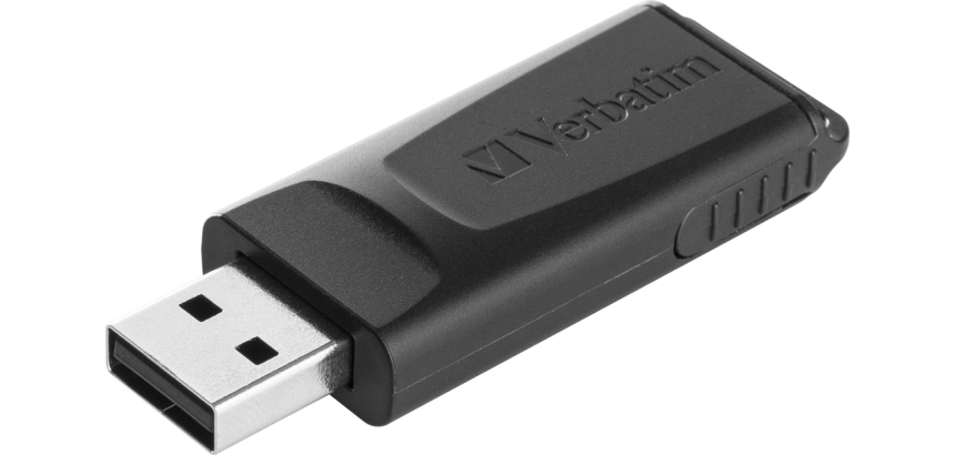 Verbatim Slider - USB-Stick128GB - Zwart