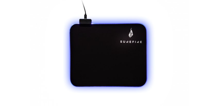 SureFire Silent Flight RGB-320 Gaming mouse pad Black