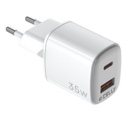 Celly UPTC1USB1USBC35 Caricabatterie per dispositivi mobili Universale Bianco AC Ricarica rapida Interno