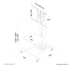 Neomounts PLASMA-M1800E Chariot pour écran 27-70"