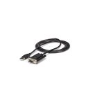 StarTech.com 1,8m 1-Port USB naar Seriële RS232 Adapter, FTDI DB9 Serial DCE Adapter Kabel, Null Modem, USB 2.0 - TAA