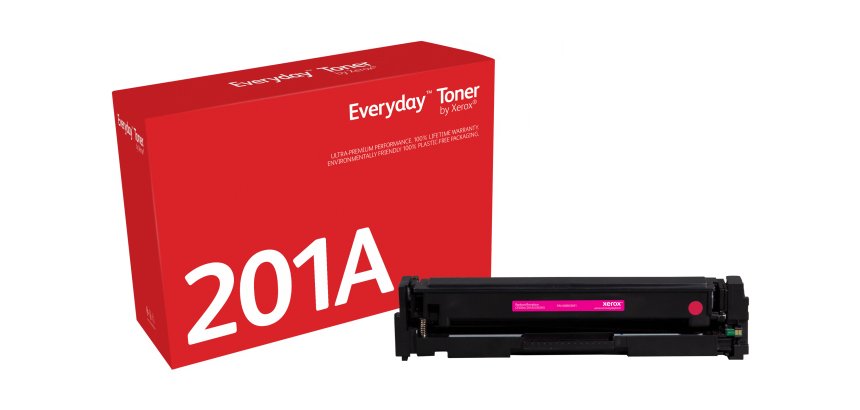 Everyday™ Magenta Toner by Xerox compatible with HP 201A (CF403A), Standard capacity