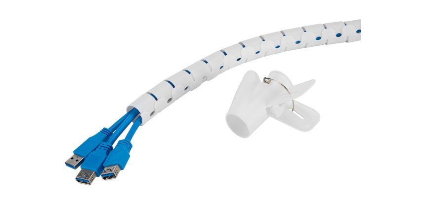 Neomounts ADS06-142WH Gaine de câble - pour 1-5 câbles - universelle