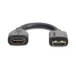 StarTech.com Cable de 15cm de Extensión Alargador HDMI 2.0 de Alta Velocidad con Ethernet - Extensor de Puertos - Cable para Conservar Puertos de Conexión - Cable Corto HDMI - 4K de 60Hz