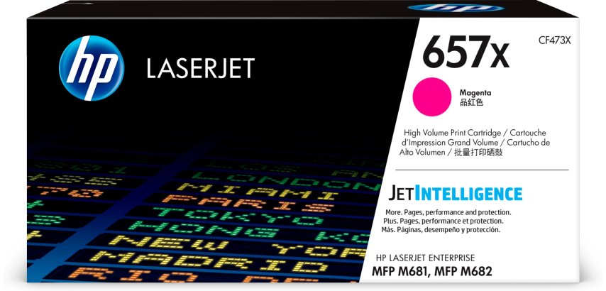 HP 657X - à rendement élevé - magenta - original - LaserJet - cartouche de toner (CF473X)