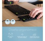 R-Go Tools Teclado numérico R-Go Numpad Break, teclado numérico ergonómico con software de pausa, con cable, negro
