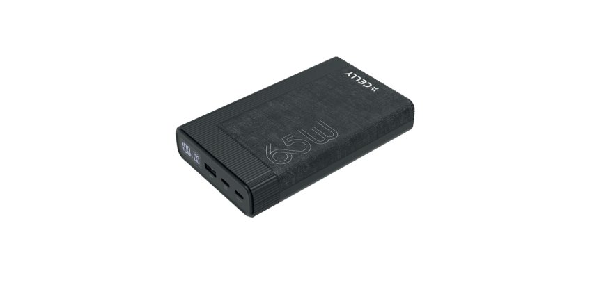 Celly PBPD65W20EVOBK batería externa 20000 mAh Negro